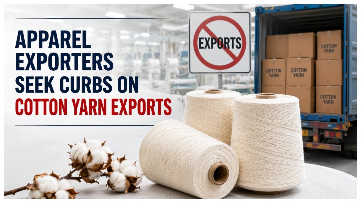 Apparel exporters seek curbs on cotton yarn exports.