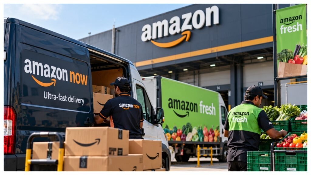 Amazon Retail reports ₹1,158.3 crore FY26 loss as sales rise nearly 50% and Amazon Now expands to 60 cities.