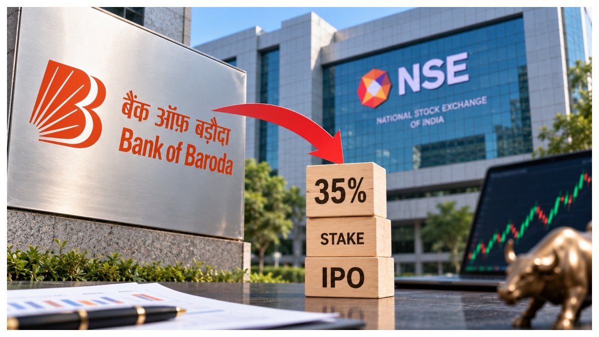 Bank of Baroda plans to sell 35 percent of its NSE holding through the upcoming IPO.