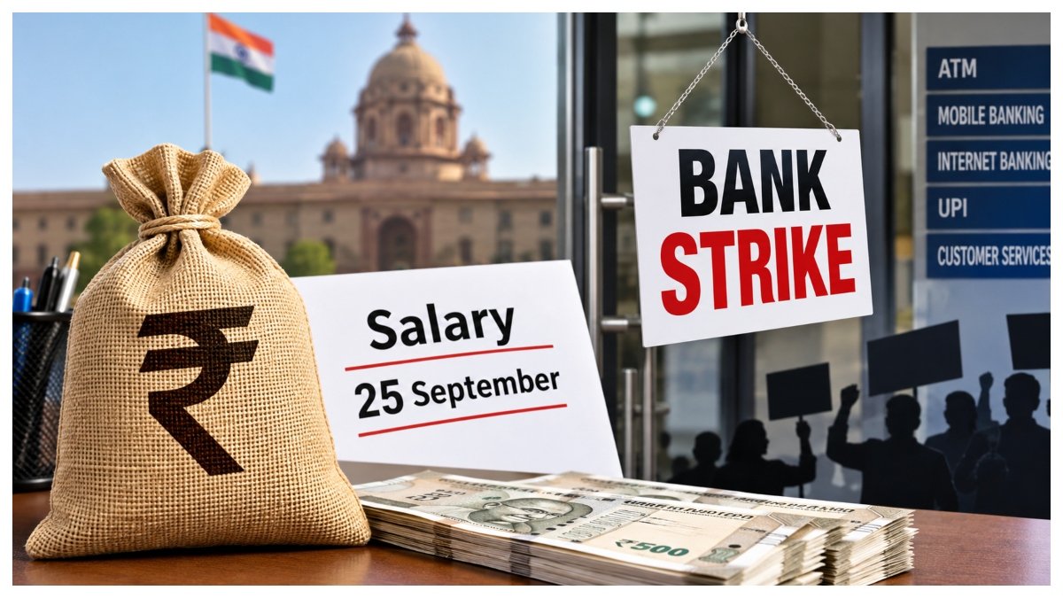 Central government employees to receive September salary in advance on September 25 ahead of proposed three-day bank strike.
