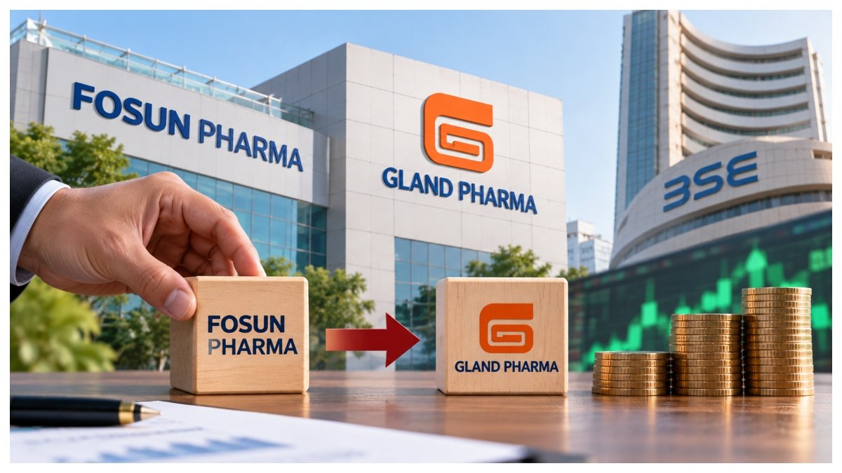 Fosun Pharma sells a 4.5% stake in Gland Pharma through block deals worth Rs 2,121 crore on the BSE.