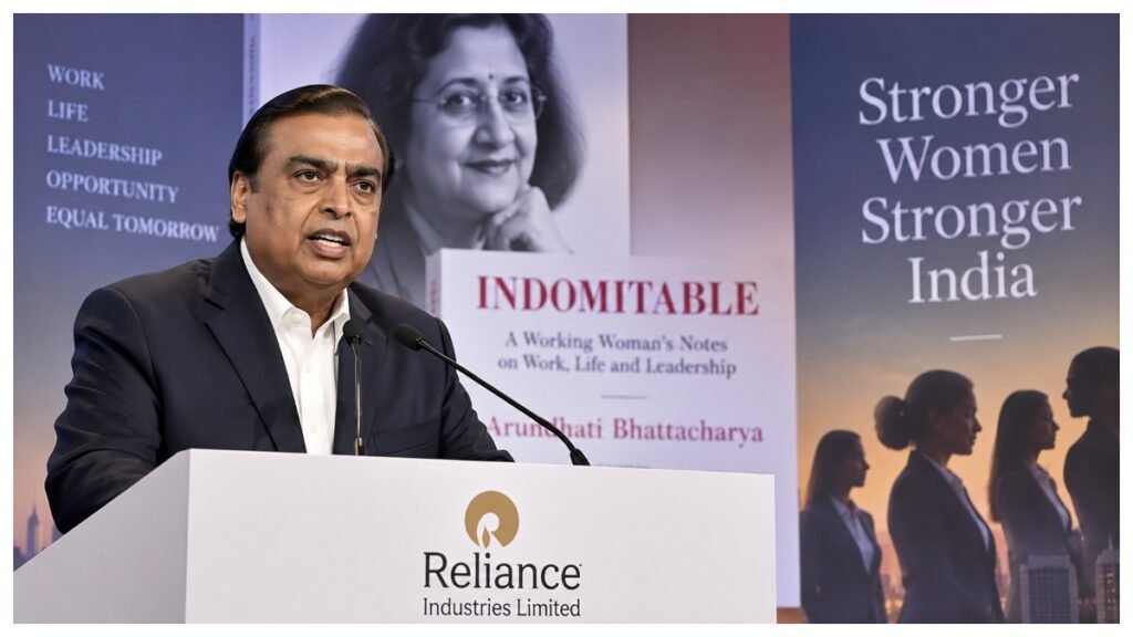 Mukesh Ambani calls on corporate India to strengthen support for working women and working mothers.
