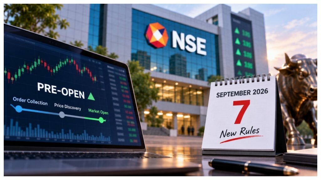 NSE introduces new pre-open session rules from September 7, changing market orders, order collection and opening price discovery.