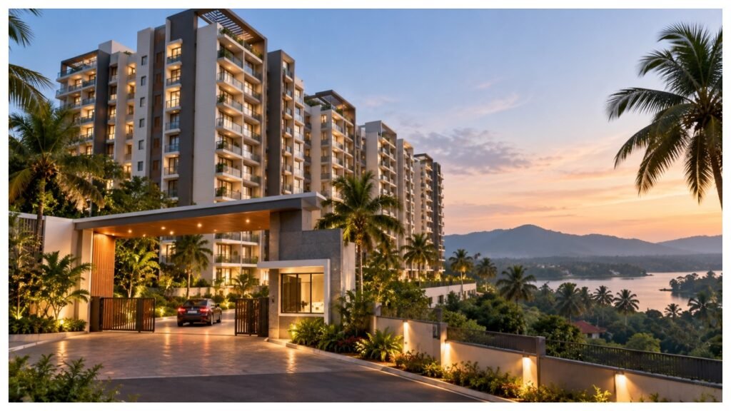Veegaland Developers residential apartment project in Kerala ahead of the company's Rs 210 crore initial public offering.