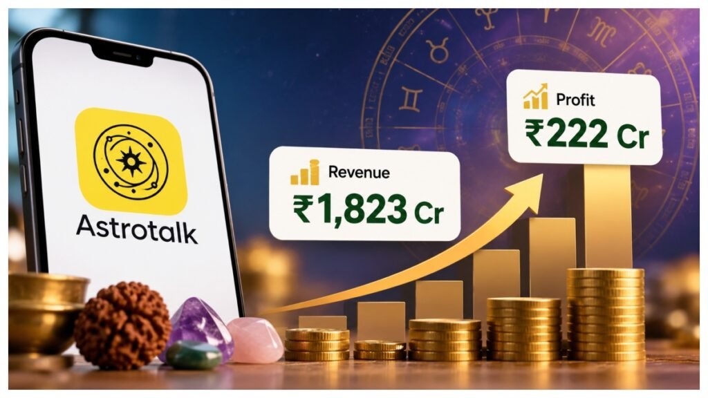 Astrotalk FY26 profit rises to ₹222 crore as revenue crosses ₹1,800 crore.