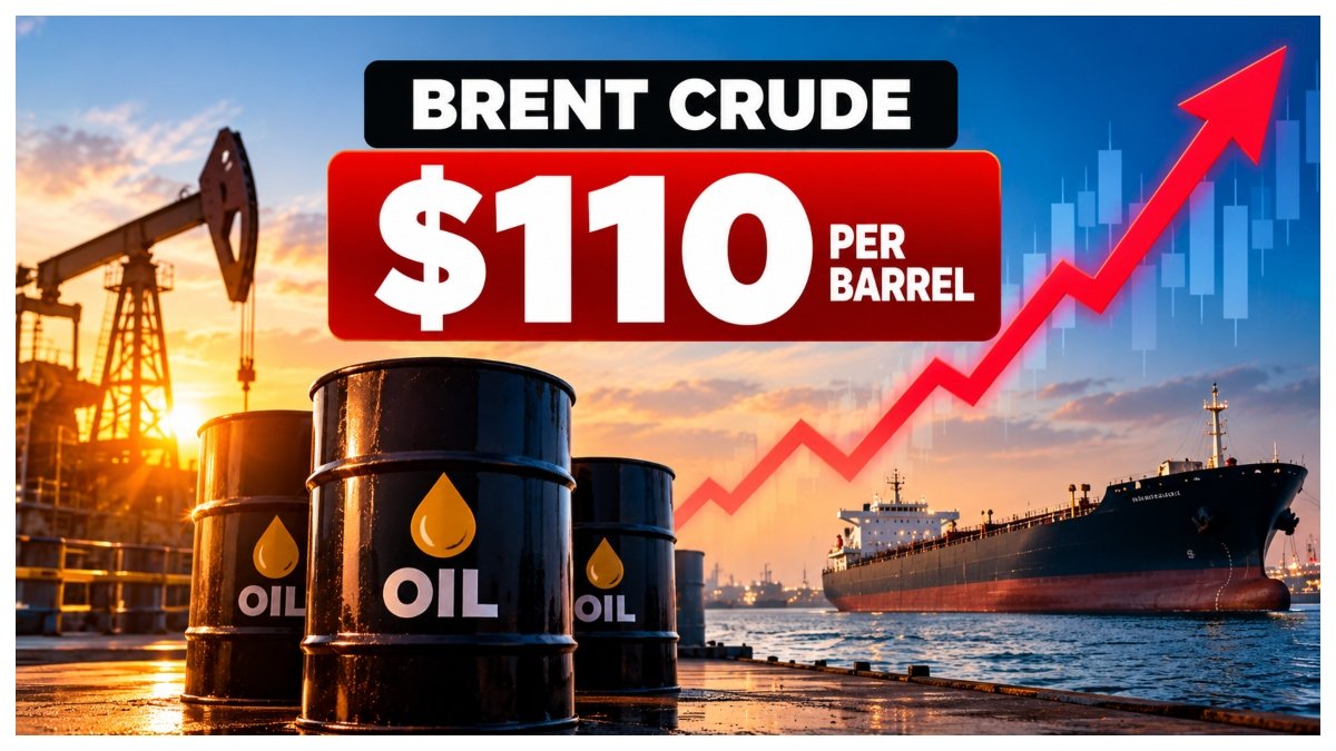 Brent crude oil prices reach $110 per barrel amid Houthi attack claims, tanker security concerns and Russia-Ukraine tensions.