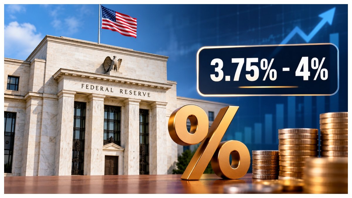 US Federal Reserve holds interest rates at 3.75%-4%.