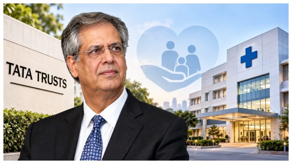 Tata Trusts Chairman Noel Tata outlines plans for 40-50 not-for-profit hospitals across India to improve affordable healthcare access.